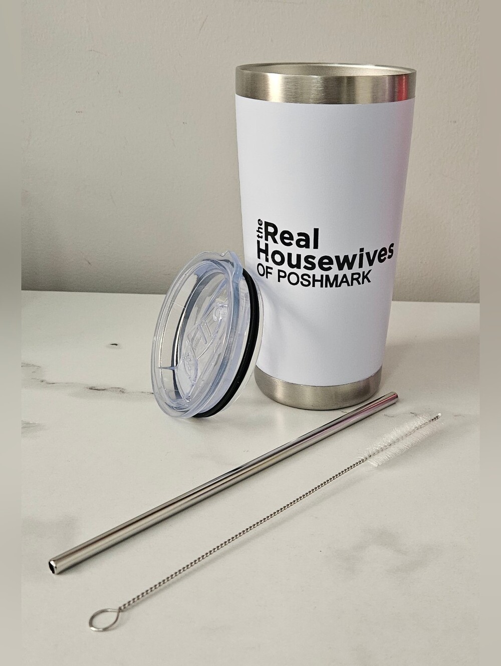 "The Real Housewives Of Poshmark" 20oz Tumbler w/ Lids & Straws- Pick 1 - Picture 3 of 13